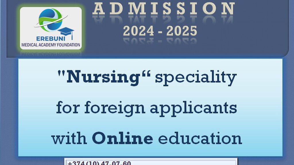 'Nursing' program - Online education