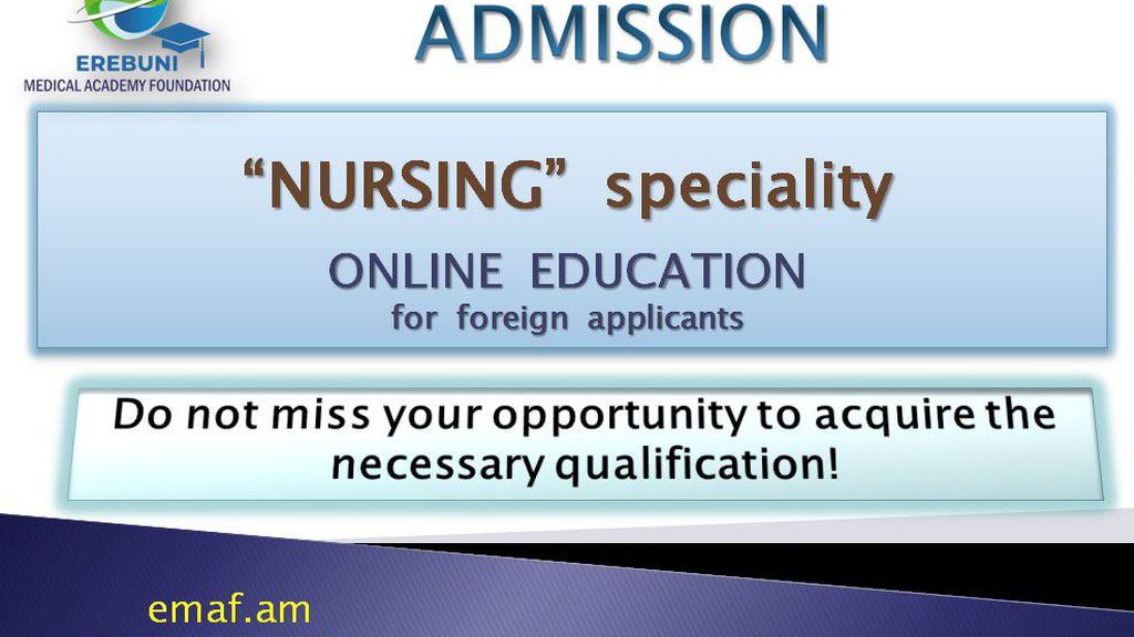 Online education for lisenzed ''Nursing'' program